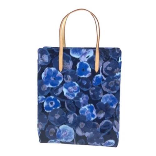 Pre-owned Leather totes Louis Vuitton Vintage , Blue , Dames