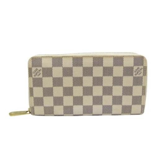 Pre-owned Canvas wallets Louis Vuitton Vintage , Gray , Dames