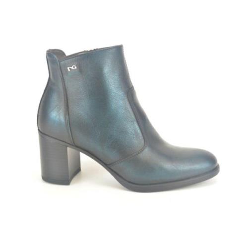 Blauw Metallic Laars Nerogiardini , Blue , Dames