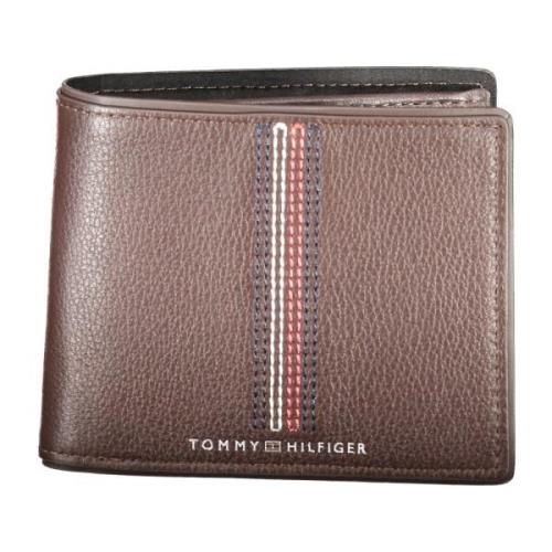 Bruine Herenportemonnee met Muntvak Tommy Hilfiger , Brown , Heren