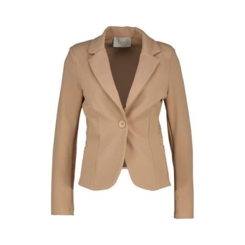 Beige Blazer voor Vrouwen Amélie & Amélie , Beige , Dames