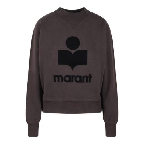 Logo Katoenen Sweatshirt Fw24 Oversized Polo Isabel Marant Étoile , Bl...