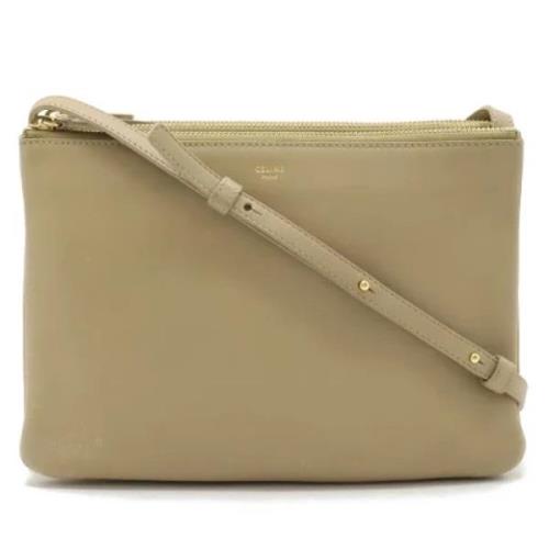 Pre-owned Fabric shoulder-bags Celine Vintage , Beige , Dames