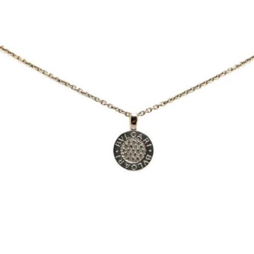 Pre-owned White Gold necklaces Bvlgari Vintage , Gray , Dames