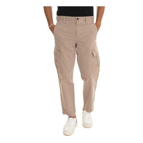 Cargo broek met grote zijzak Boss , Beige , Heren