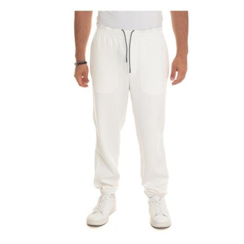 Stretch Jogger Broek met Striktaille Emporio Armani , Beige , Heren