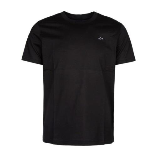 Casual Katoenen T-Shirt voor Mannen Paul & Shark , Black , Heren