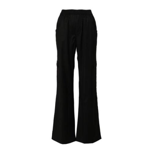 Zwarte Stijlvolle Broek Ermanno Scervino , Black , Dames