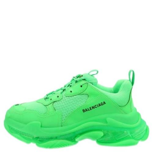 Polyester sneakers Balenciaga , Green , Dames