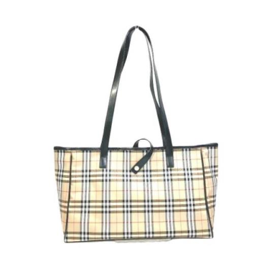 Pre-owned Canvas handbags Burberry Vintage , Beige , Dames