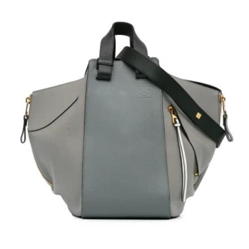 Pre-owned Leather handbags Loewe Pre-owned , Gray , Dames