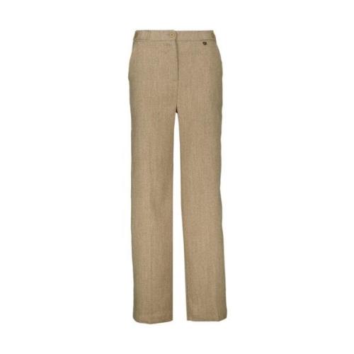 Beige Casual Broek Amélie & Amélie , Beige , Dames