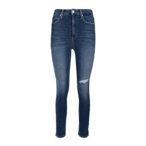 Stijlvolle Herenbroek Calvin Klein , Blue , Dames