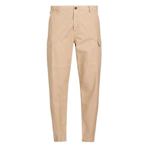 Gabardine Cargo Broek Tommy Hilfiger , Beige , Heren