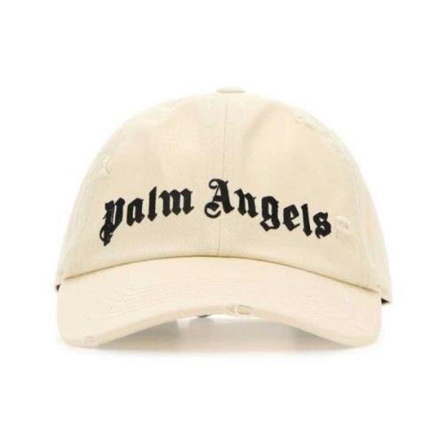 Klassieke Ivory Katoenen Baseballpet Palm Angels , Beige , Heren