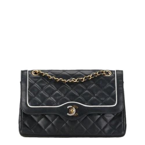 Pre-owned Leather chanel-bags Chanel Vintage , Black , Dames