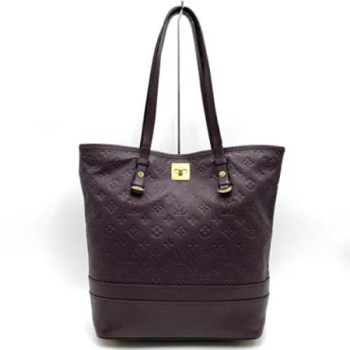 Pre-owned Leather louis-vuitton-bags Louis Vuitton Vintage , Purple , ...