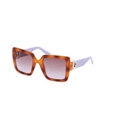 Blonde Havana Gradient Zonnebril Guess , Brown , Unisex