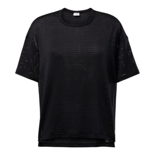 Ademende Geperforeerde Tee Reebok , Black , Dames