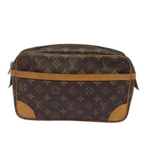 Pre-owned Canvas clutches Louis Vuitton Vintage , Brown , Dames