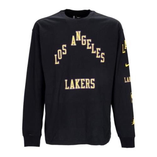 NBA City Edition Longsleeve Tee Nike , Black , Heren