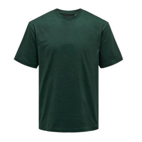 Casual Groen T-shirt Only & Sons , Green , Heren