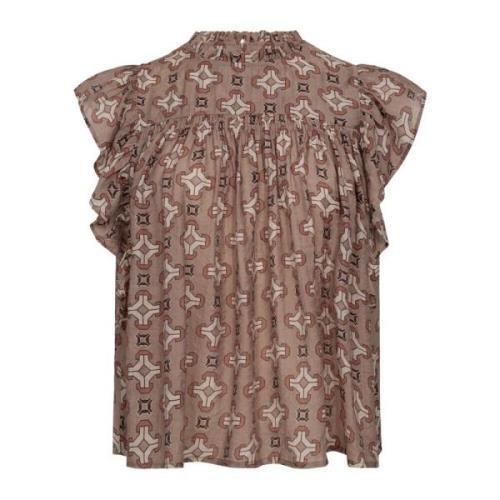 Egyptcc Top Bluse met Ruchedetails Co'Couture , Multicolor , Dames