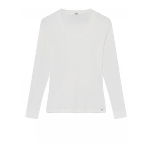 Camille Longsleeve T-shirt Off White Gustav , White , Dames