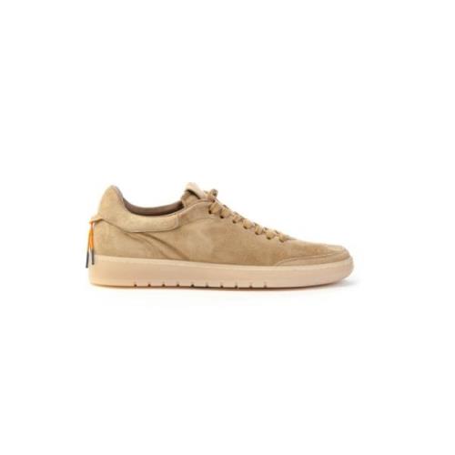 Suède Sneaker Vetersluiting Heren Barracuda , Brown , Heren