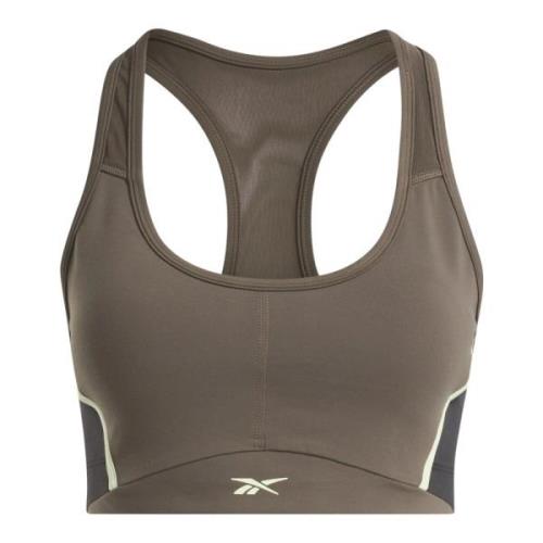 Racer Bra - Luxe Stijl Reebok , Beige , Dames