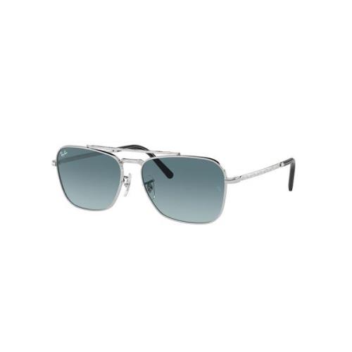 Nieuwe Caravan Zonnebril Blauwe Lens Ray-Ban , Gray , Unisex