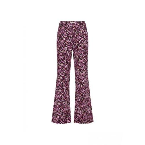 Roze Bloemen Straight-Leg Broek Fabienne Chapot , Pink , Dames