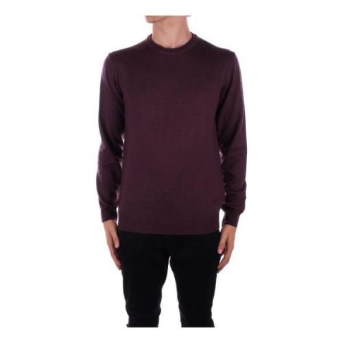 Logo Front Sweaters Woolrich , Purple , Heren