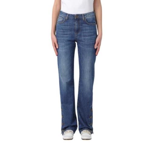 Klassieke Denim Jeans met 5 Zakken Twinset , Blue , Dames