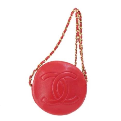 Pre-owned Leather shoulder-bags Chanel Vintage , Red , Dames