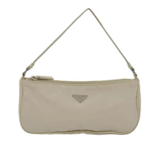 Pre-owned Fabric prada-bags Prada Vintage , Beige , Dames