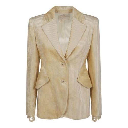 Witte Jas voor Vrouwen Aw24 Ermanno Scervino , Yellow , Dames