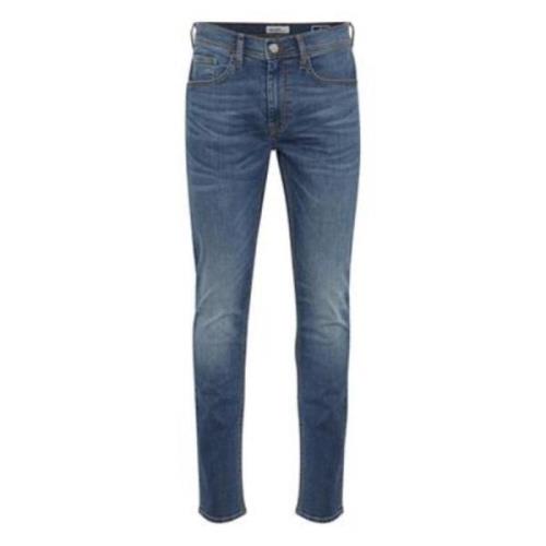 Slim Fit Denim Jeans Blend , Blue , Heren