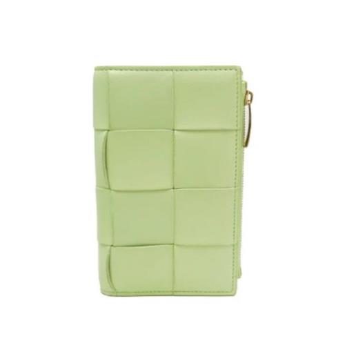 Pre-owned Leather wallets Bottega Veneta Vintage , Green , Dames