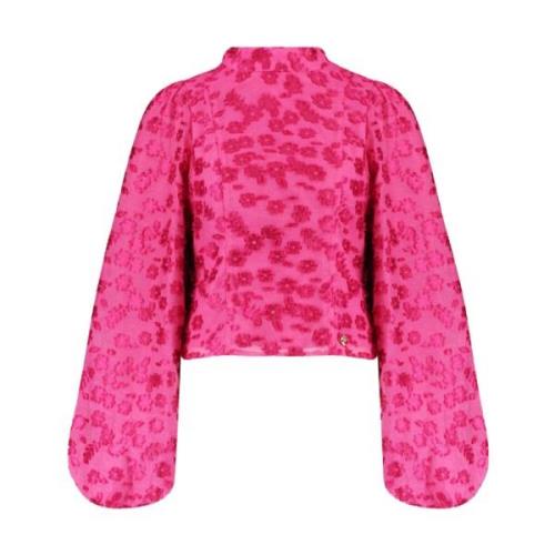 Lange Mouw Blouse Floor Stijl Harper & Yve , Pink , Dames