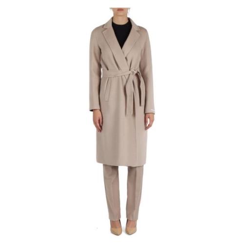 Gordeljas met sjaalkraag Emme DI Marella , Beige , Dames