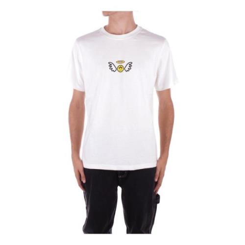 Wit Logo T-shirt Barrow , White , Heren