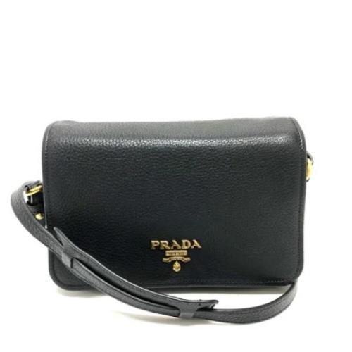 Pre-owned Leather prada-bags Prada Vintage , Black , Dames