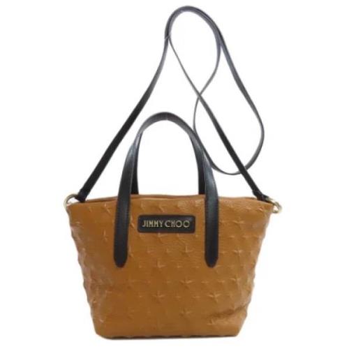 Pre-owned Leather handbags Jimmy Choo Pre-owned , Brown , Dames