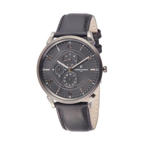 Zilveren Herenhorloge Klassiek Elegant Pierre Cardin , Gray , Heren