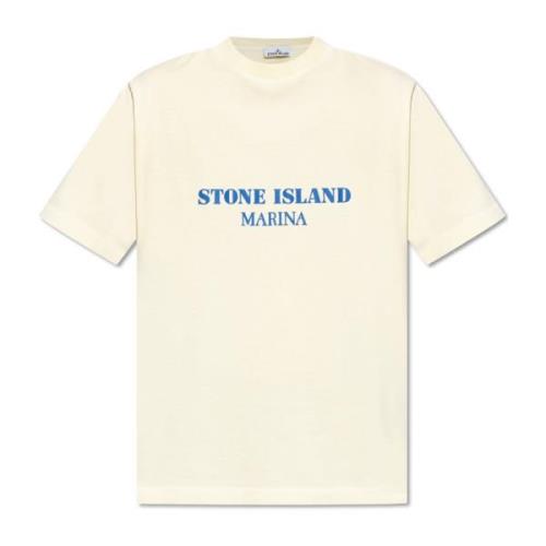 T-shirt Capsule Marina Stone Island , Yellow , Heren