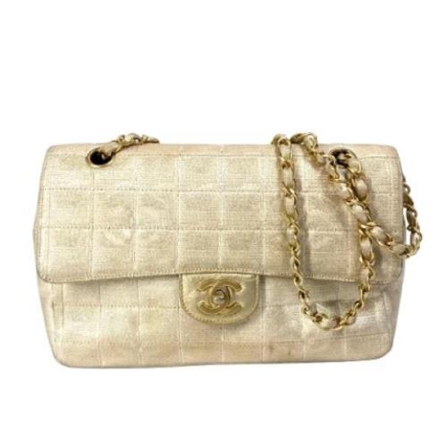 Pre-owned Fabric chanel-bags Chanel Vintage , Beige , Dames