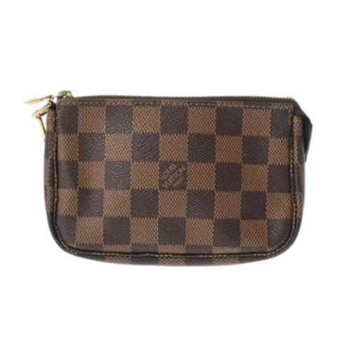 Pre-owned Fabric clutches Louis Vuitton Vintage , Brown , Dames