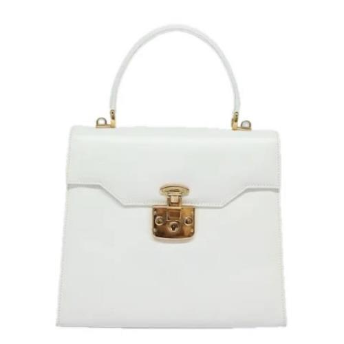 Pre-owned Leather gucci-bags Gucci Vintage , White , Dames