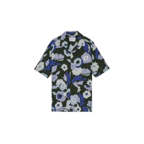 Bloemenprint Viscose Polo Shirt Nn07 , Multicolor , Heren